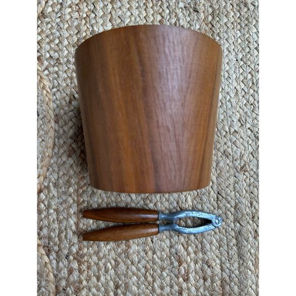 Mid Century Scandinavin Modern Rainbow Sweden Teak Bucket Nut Cracker Set wood - Picture 3 of 16